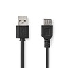 NEDIS  3.0m USB 2.0 Extension Cable 3m A plug - A Socket Image