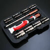 Splinktech  19 Pcs Screwdriver Set Extension Tweezer Metric Bits Hex Socket Repairing Set Image