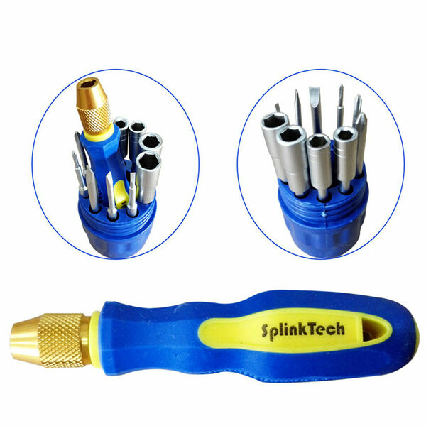 Splinktech 11PCS MULTIFUNCTIONAL ELECTRONIC TOOLS SCREWDRIVER & SOCKET DRIVER REPAIR SET