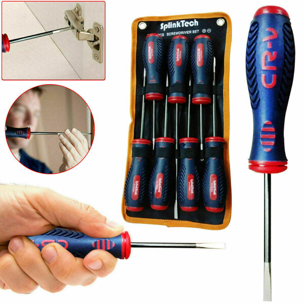 Splinktech  7Pcs Precision Screwdriver Magnetic Insulated Tool Set Soft Grip Handles