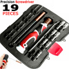 Splinktech  19 Pcs Screwdriver Set Extension Tweezer Metric Bits Hex Socket Repairing Set Image