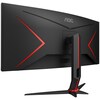 Aoc  34 Inch UWQHD 3440x1440 Curved Monitor, 144Hz, Curved Gaming monitor Image