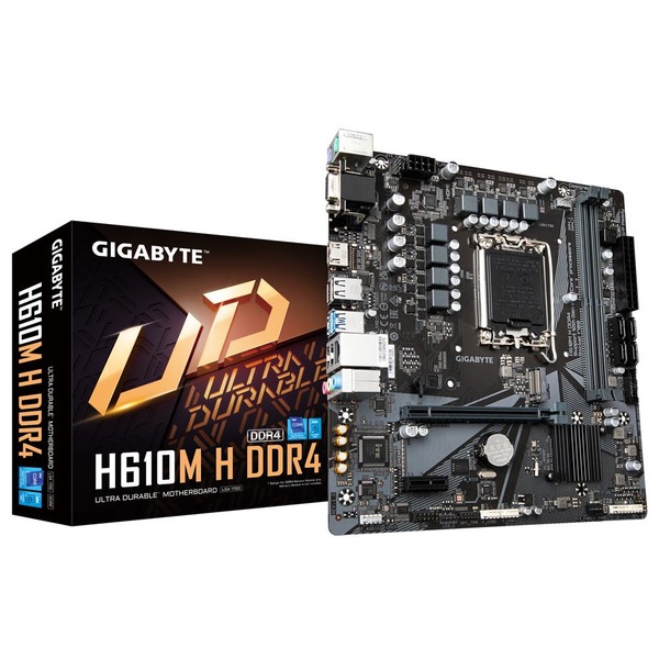 Gigabyte H610M H DDR4 Intel Micro ATX Motherboard - LGA 1700