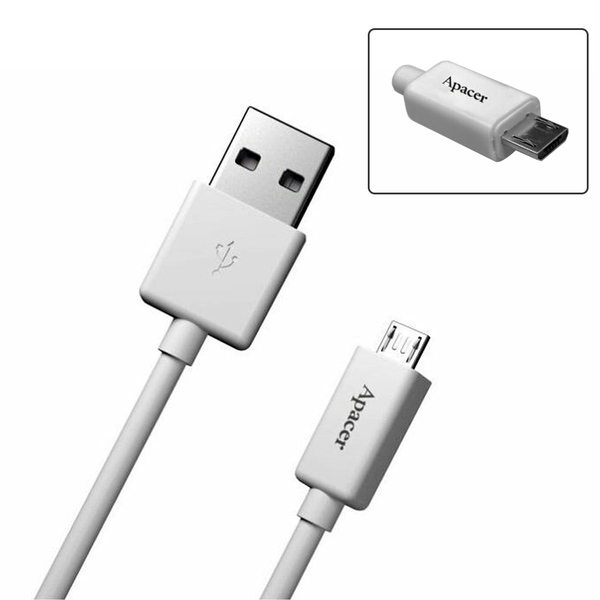 Apacer  1 Metre Sync and Charge Cable for Micro USB Devices