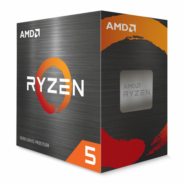 AMD 100-100000927BOX Ryzen 5 5600 Processor 6 Core / 12 Thread, 35MB Cache, 3.5 / 4.4 GHz Max Boost, Retail Boxed  With Cooler