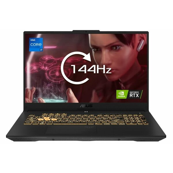 ASUS TUF Gaming F17 FX707ZR, Intel Core i7-12700H up to 4.7GHz, 16GB DDR5, 1TB PCIe SSD, RTX 3070 8GB, 17.3 Inch Full HD IPS, Windows 11 Home Laptop