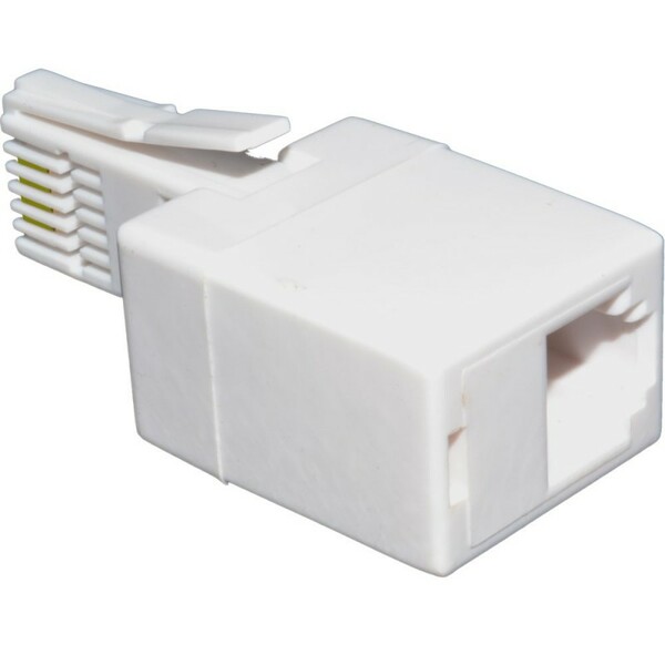 Electrovision UK/US Adaptor to Convert a US RJ11 Plug into a UK BT Plug