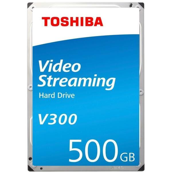 Toshiba  500GB V300 SATA 3 5700RPM, 3.5 Inch , 64Mb Cache Great for CCTV / Video Editing / 24/7 Use