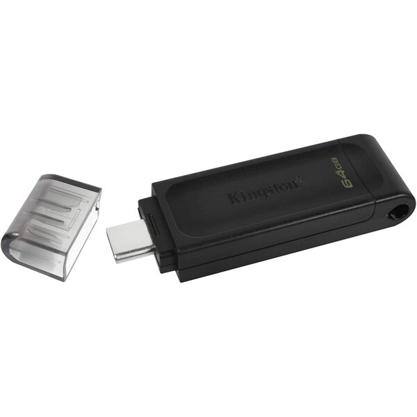 Kingston  64GB USB 3.2 Gen1 Type-C Memory Pen, DataTraveler 70