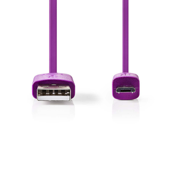 NEDIS  1 Metre Charge Cable for Micro USB Devices (Purple)