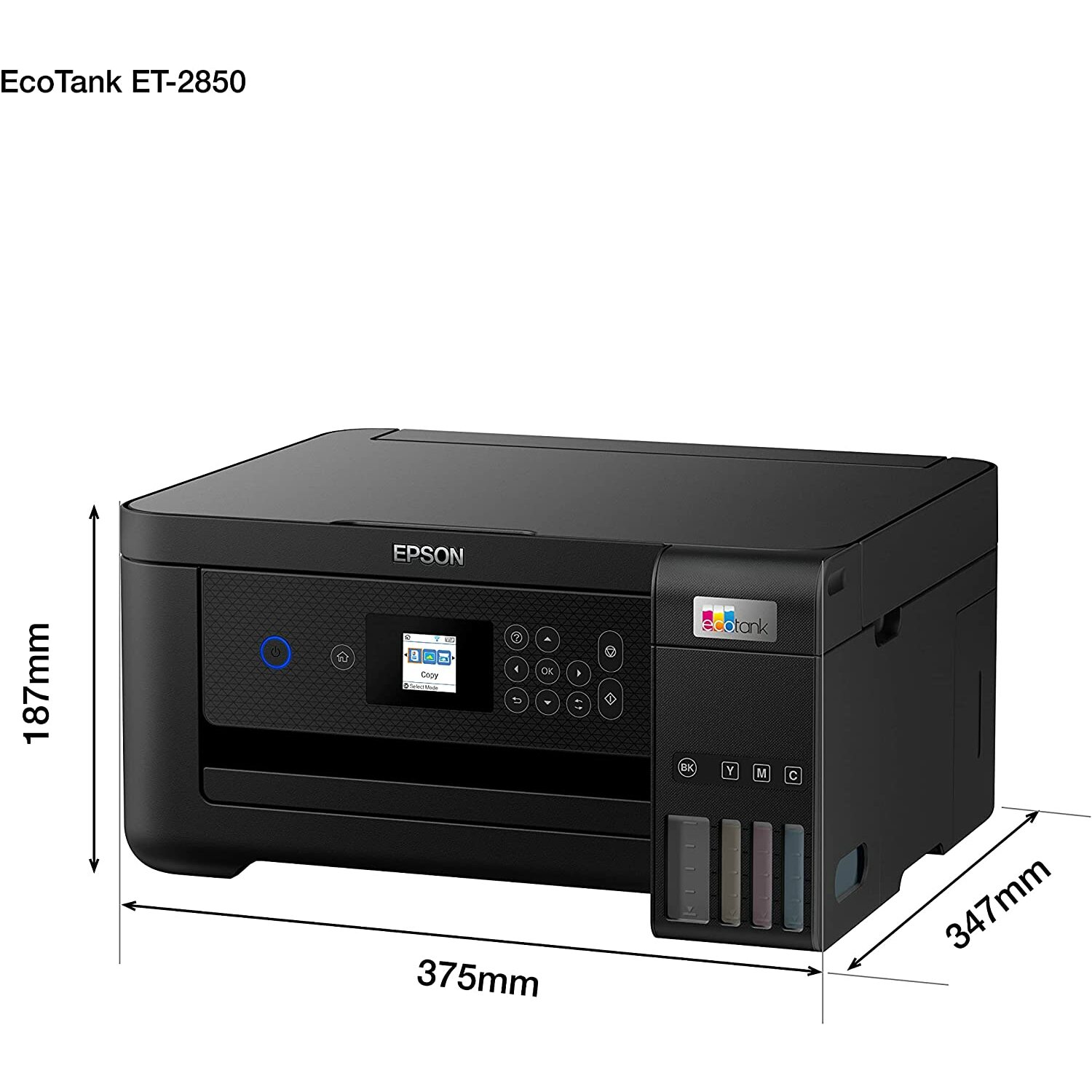 EPSON EcoTank A4 Print/Scan/Copy WiFi Printer ET2850 Falcon Computers