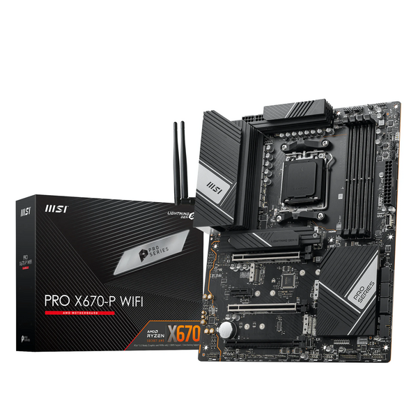 MSI Pro X670 P WIFI Socket AM5 DDR5 ATX Motherboard Falcon