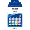 EPSON  104 Original Ink Refil Pack of 4 Multipack Image