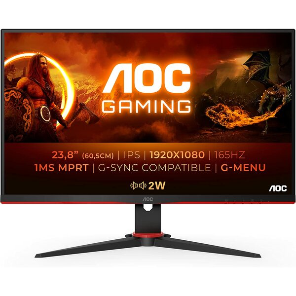 Aoc 24 inch IPS 165Hz Height Adjustable 1ms Gaming Monitor - Full HD, 1ms, Speakers, HDMI