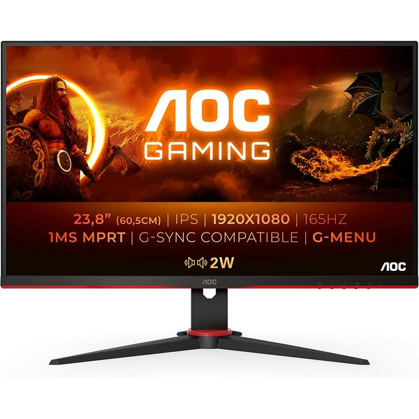 Aoc 24 inch IPS 165Hz Height Adjustable 1ms Gaming Monitor Full