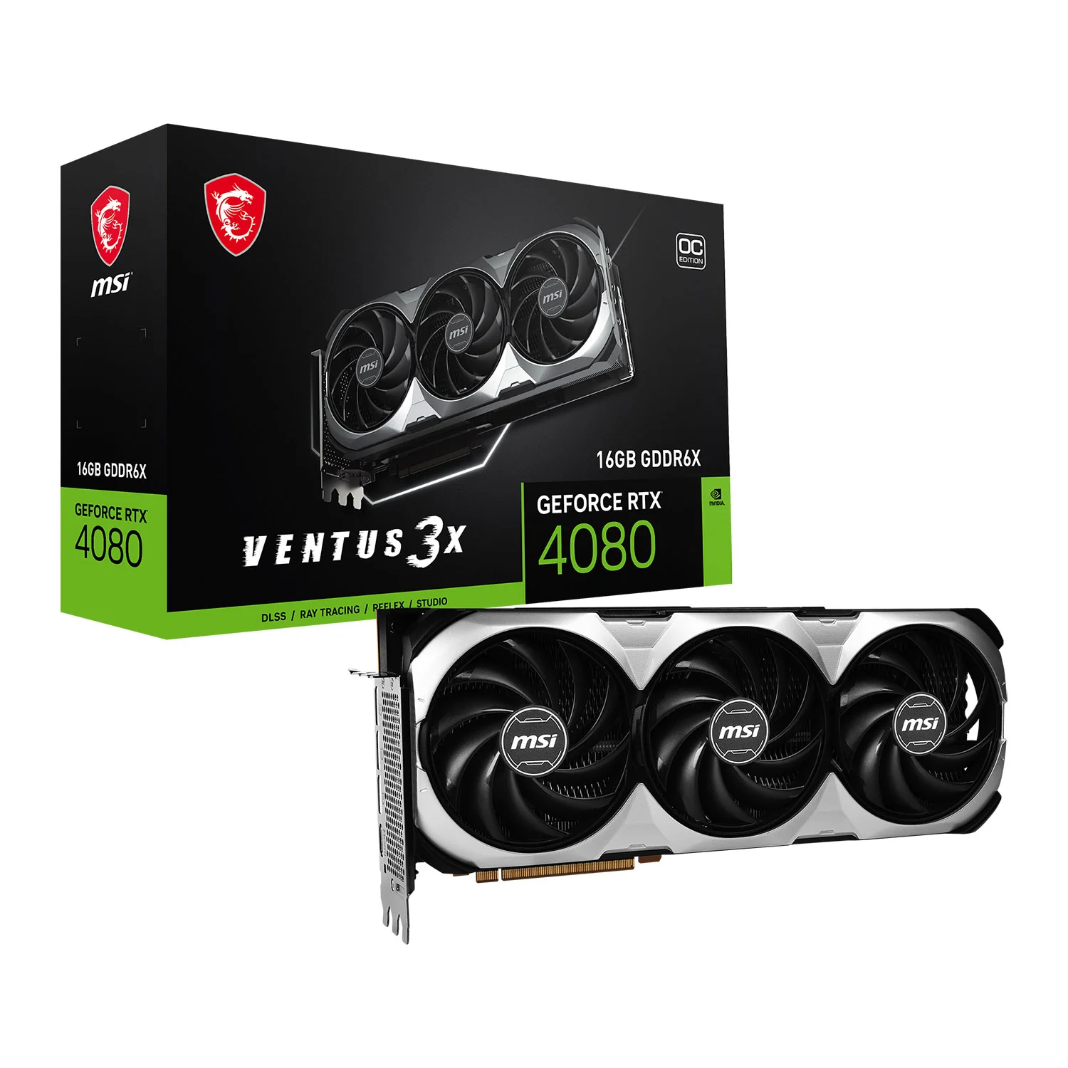 MSI Geforce RTX 4080 16Gb Ventus 3X Graphics Card | Falcon Computers