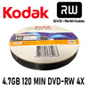 Kodak 10 Pack DVD-RW 4X Blank Re-Writable DVD 4.7Gb Image