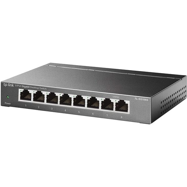 TP-LINK 8 Port Gigabit Unmanaged Desktop Switch - Metal