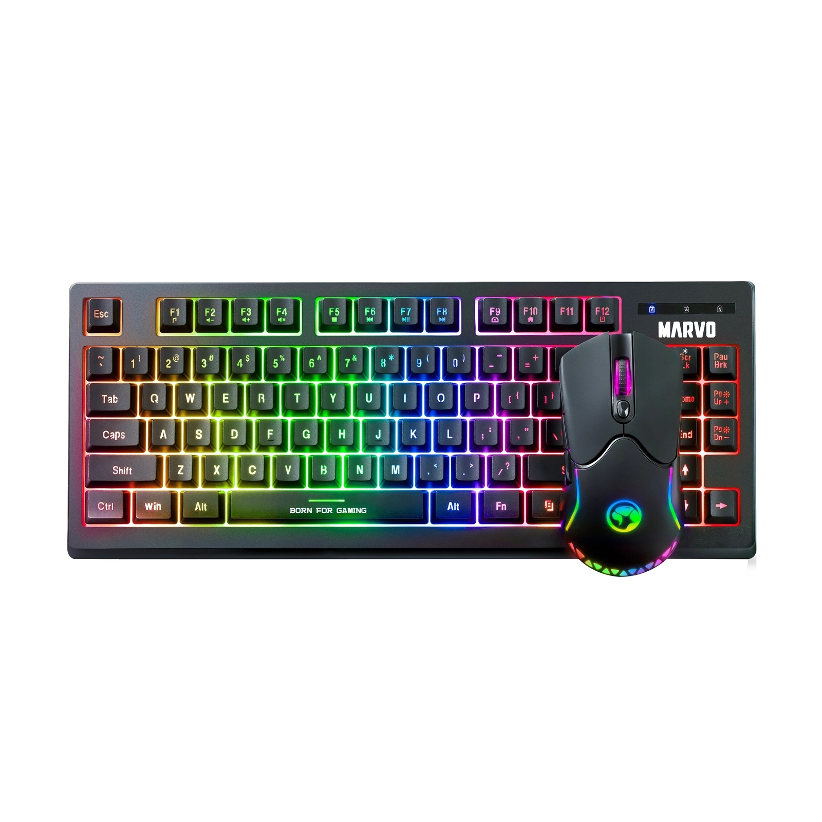 MARVO KW516 Wireless TKL Gaming Keyboard and Mouse, 80 TKL Design, 2