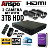 Anspo 4 Channel DVR/NVR CCTV - 3TB HDD PSU and 2 Bullet cameras Kit - Special Offer Image