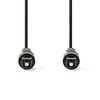 NEDIS TosLink Male to TosLink Male, 1.00 m, Round PVC, Black, Polybag - Toslink Optical Cable Image