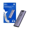 Netac M.2 NVMe/SATA External Enclosure, USB3.1, Aluminum, 10Gbps, USB C to C, USB C to A Image