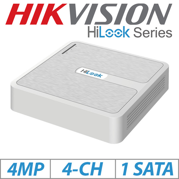 HiLook By Hikvision Hilook 4Mp 4Ch Hilook CCTV  POE NVR - Powered By Hikvision
