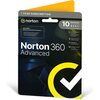 NORTON  Norton 360 Advanced 1 User x 10 Device, 1 Year Retail Licence - 200GB Cloud Back Up * Image