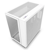 NZXT H9 Flow White Mid Tower Tempered Glass PC Gaming Case - White - Special Offer Image