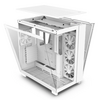 NZXT H9 Flow White Mid Tower Tempered Glass PC Gaming Case - White - Special Offer Image