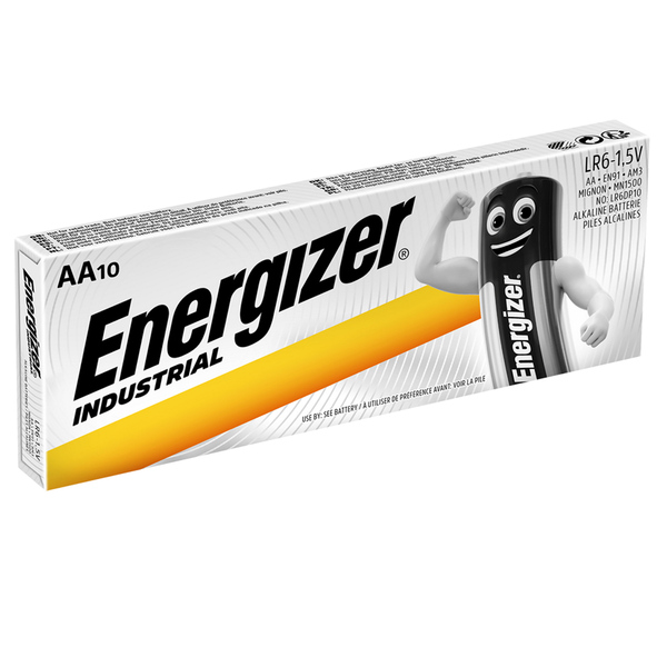 Energizer  Energizer Industrial 10 Pack AA Batteries 1.5v