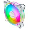Coolermaster Masterfan MF120 Halo White Edition Addressable RGB 3 Fan Pack With ARGB Controller - 120mm Image