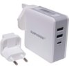 Sumvision 65W PD USB TYPE C Charger Plug Quick Charge Multi Port Travel Adapter Fast Wall Charger  (UK DESIGN UK TECH SUPPORT) Image