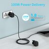 Sumvision PD 3.0 Quick Charge 3.0 100W USB TYPE C GaN Dual Port Compact Smart Charger Power Delivery (UK DESIGN UK PLUG UK TECH SUPPORT) Image