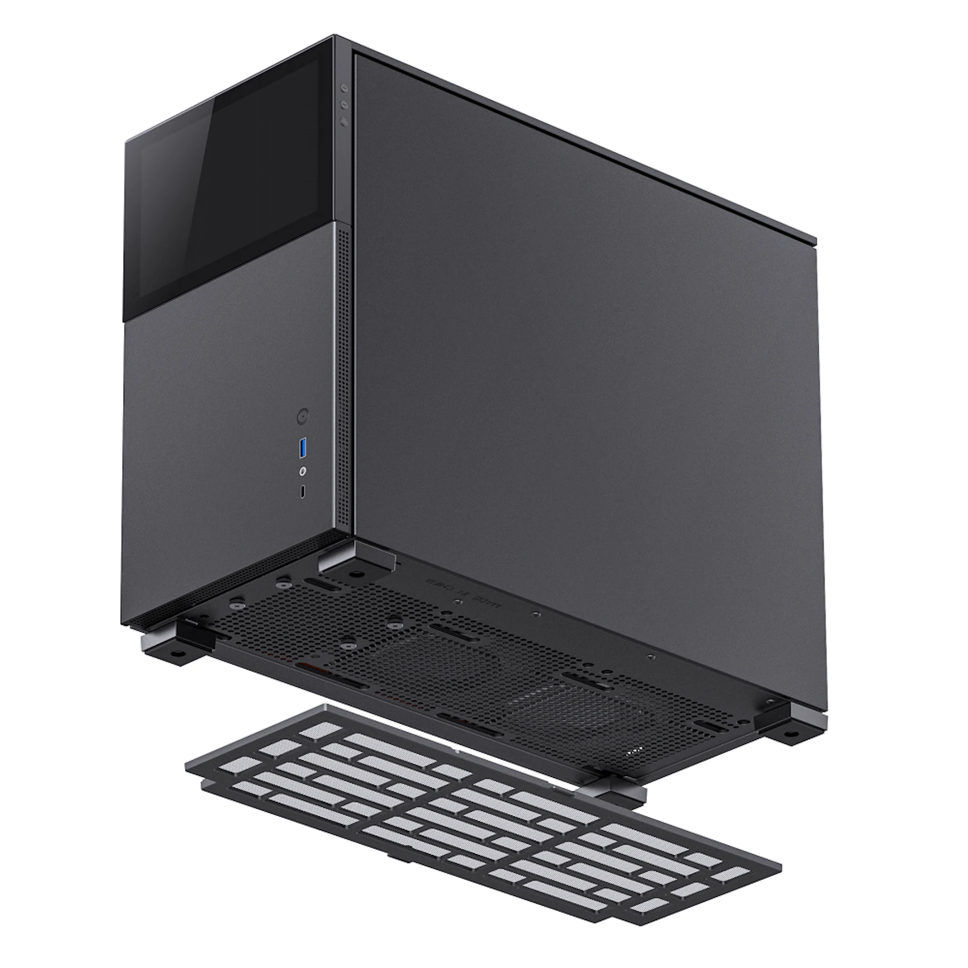 JonsBo D31 Standard With Screen Micro ATX PC Case Black, Tempered