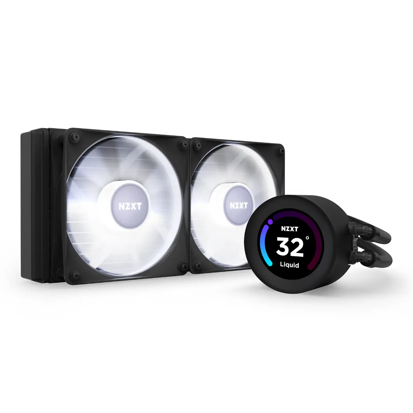 NZXT Kraken Elite 240 Black RGB Fans AIO Cooler Falcon Computers