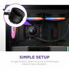 NZXT Kraken 240 Black with RGB fans AIO Cooler Image