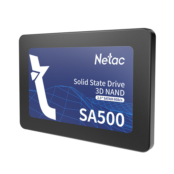 Netac 256GB SA500 SSD, 2.5``, SATA3, 3D TLC NAND, R/W 520/450 MB/s, 7mm
