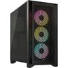 Corsair iCUE 4000D RGB AIRFLOW Mid Tower Gaming Case - Black Image