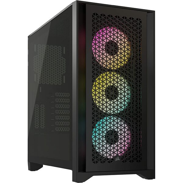 Corsair iCUE 4000D RGB AIRFLOW Mid Tower Gaming Case - Black