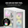 Corsair iCUE 4000D RGB WHITE AIRFLOW Mid Tower Gaming Case - Special Offer Image