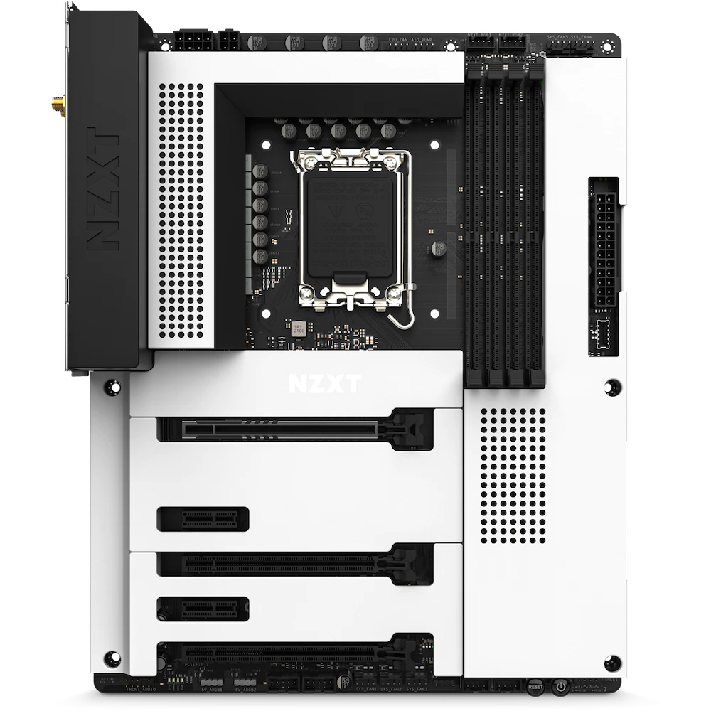 NZXT Z790 PREMIUM (WHITE) DDR5 Motherboard For Intel LGA1700 Falcon