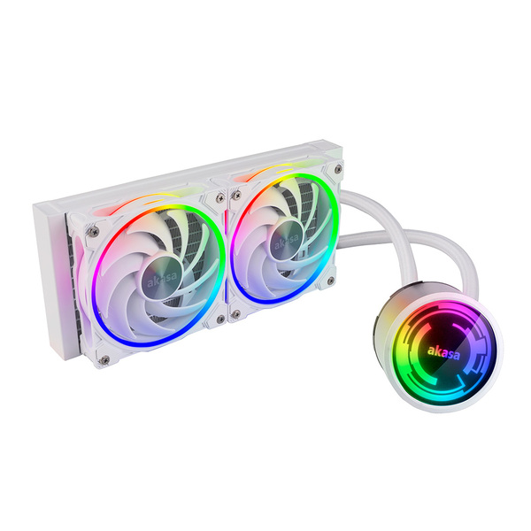 Akasa Soho 240mm Dusk Edition RGB AIO Liquid CPU Cooler - White