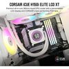 Corsair iCUE H150i ELITE WHITE LCD Display 360mm AIO Liquid CPU Cooler Image
