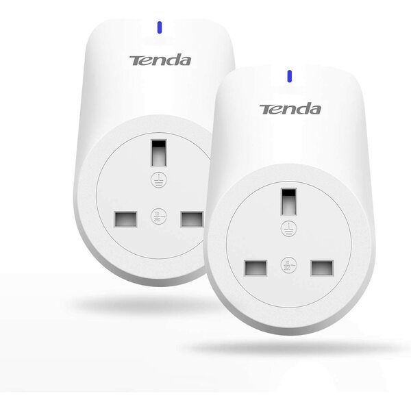 Tenda Smart Plug twin pack WiFi Plug, Alexa & Google Compatible, No Hub Required, (2 Pack)