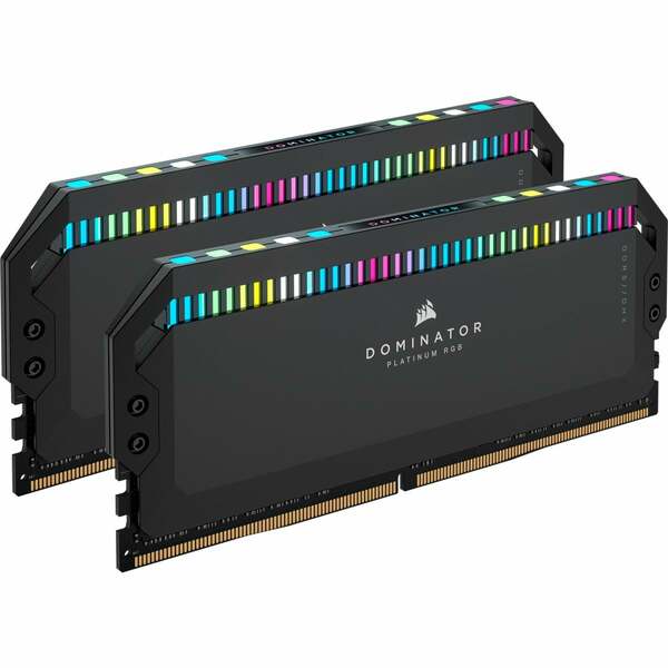 Corsair Dominator Platinum RGB 64GB Kit (2 x 32GB), DDR5, 5600MHz (PC5-44800), CL40, 1.25V, XMP 3.0, PMIC, DIMM Memory, Black