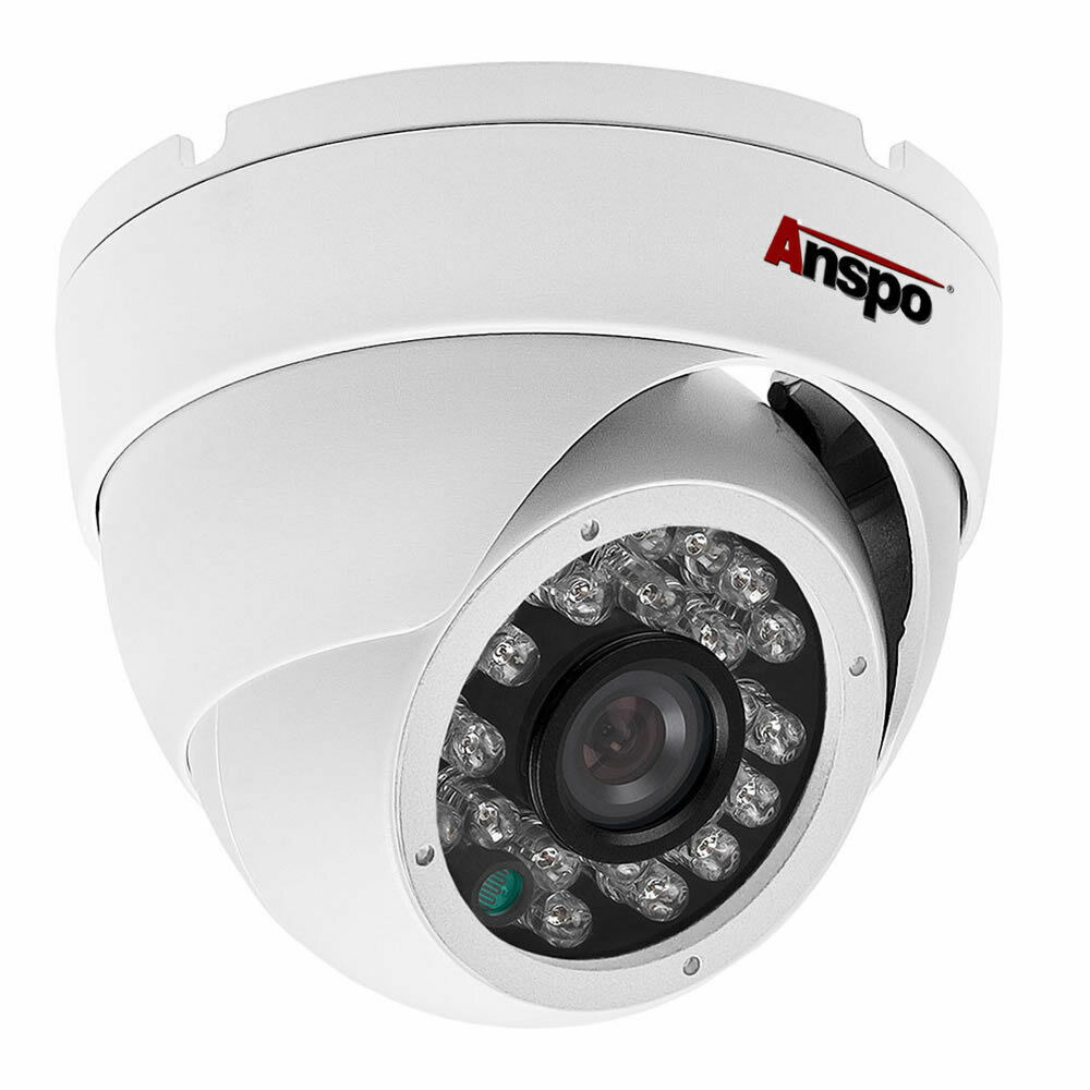 Anspo 5MP DOME CCTV CAMERA BNC CABLE 4K HD 3.6MM TVI AHD OUTDOOR