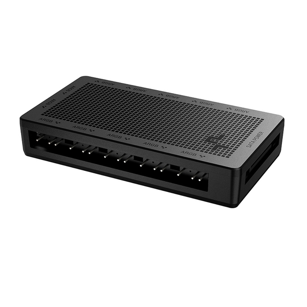 Deepcool SC700 Addressable RGB Hub, 12-Port, Connect up to 12 5V ARGB 3-Pin Components Simultaneously While Only Occupying One 3-Pin Motherboard Header