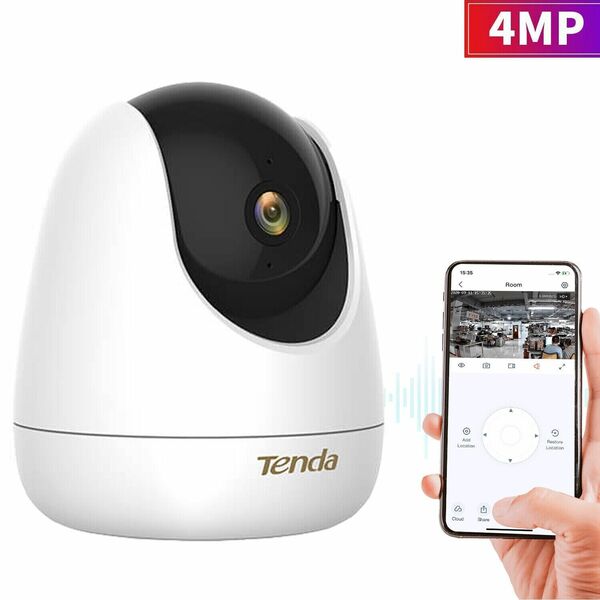 Tenda  4MP Smart Wireless WI-FI Security 360 PTZ Pet/Baby Camera 2 Way Audio