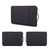 Prevo 14 Inch Laptop Sleeve, Side Pocket, Cushioned Lining, Black Image